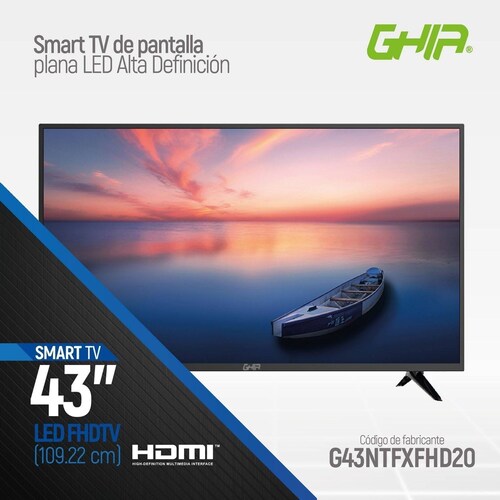 Smart TV Ghia 43 Pulgadas LED Full HD G43NTFXFHD20