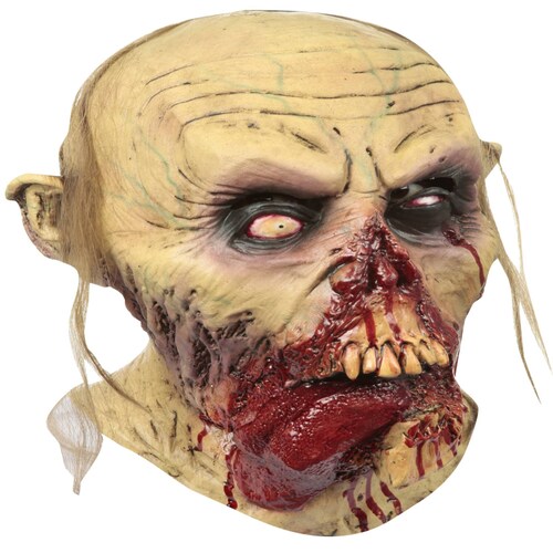 Máscara Latex Zombie Furious Tongue Terror Halloween