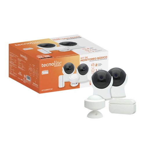 Kit De Monitoreo Wi Fi 2 Cámaras Alexa Tecnolite Connect