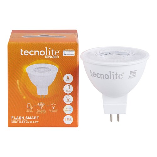 Foco Inteligente LED Wi Fi 5W Blanco Alexa Tecnolite Connect