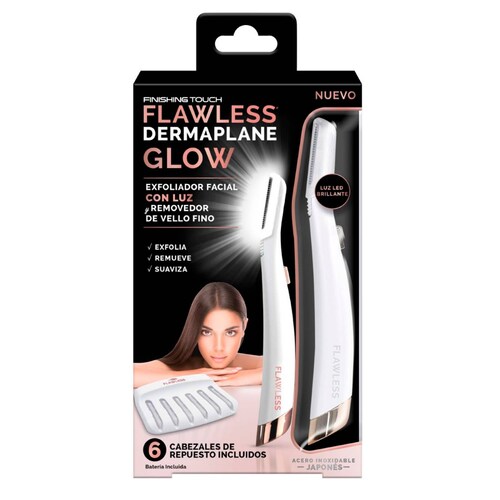 Cepillo Facial Led Derma Glow Finishing Touch Flawless