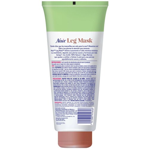 Crema Depiladora Suave Exfoliante Arcilla Algas Marinas Nair