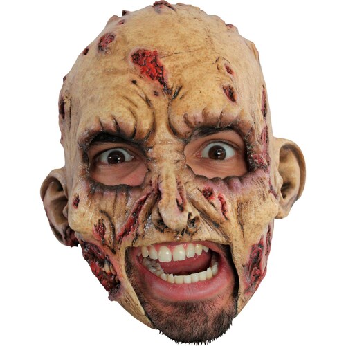 Máscara de Halloween Zombie Desgarrado Látex Terror