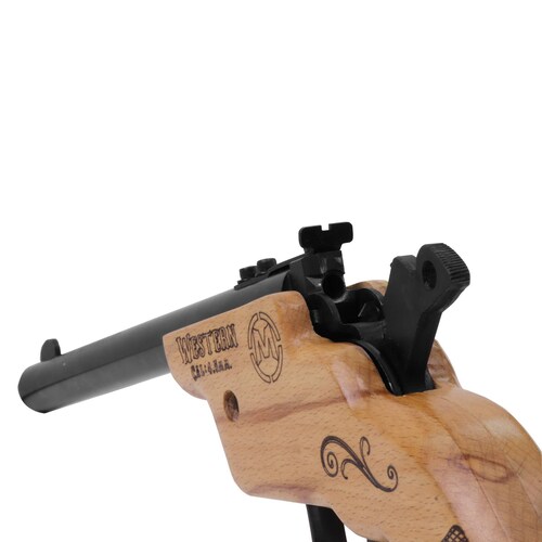 Pistola De Diabolos Western Cañon Largo Cal  4 5 Mendoza