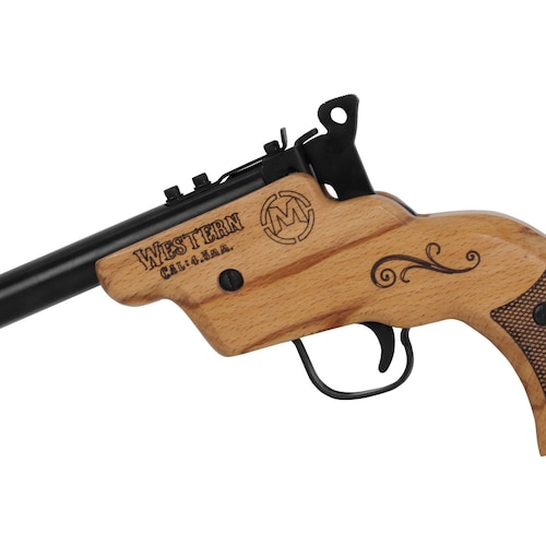 Pistola De Diabolos Western Cañon Largo Cal  4 5 Mendoza