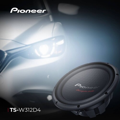 Subwoofer Auto Doble Bobina 12 Pulg 1600W TS W312D4 Pioneer Reacondicionado