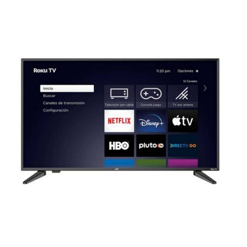 Pantalla Smart TV JVC LED de 32 pulgadas Full HD SI32R con Roku TV