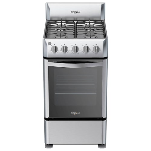 Estufa 20 Pulgadas Acero inoxidable 4 Quemadores Whirlpool
