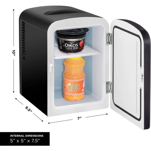 Mini nevera portátil Negro refrigerador caliente para dormitorio, Oficina,  dormitorio, coche - ideal para el cuidado de la piel y cosméticos  (110-240V/12V) - China Nevera para coche, Mini refrigerador