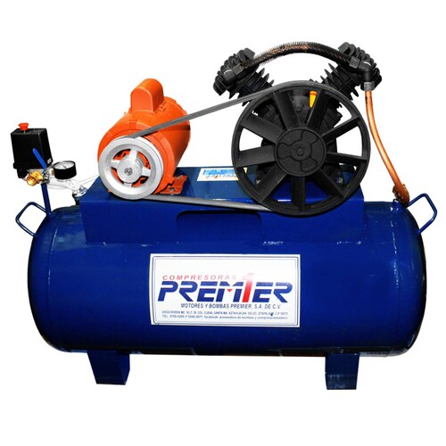Compresor De 1 Hp Con Tanque 100 Litros Premier