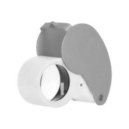 Lupa Con Led Reparación Joyas Relojes 40X Plegable Verden