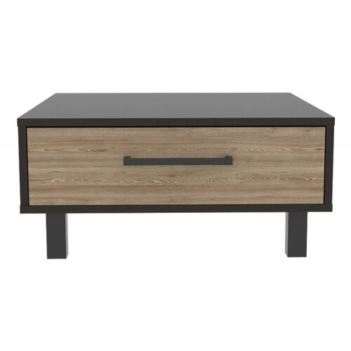 Mesa De Centro C puerta Melamina 15mm Diecsa Kaia Chocolate