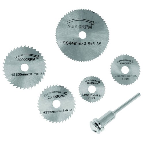 Accesorios Para Esmeril Sierra Mini De 1 8 Set 6 Rork