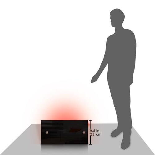 Calefactor de Panel infrarrojo en Cristal para Techo, Arizona Wave Black Star de 165W 60x25cm, Mod: 340CaSol-TN