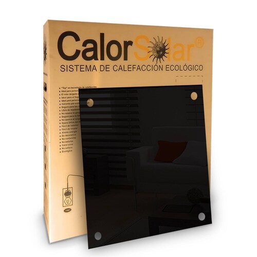 Calefactor de Panel infrarrojo en Cristal para Techo, Arizona Wave Black Star de 450W 60x60cm, Mod: 342CaSol-TN
