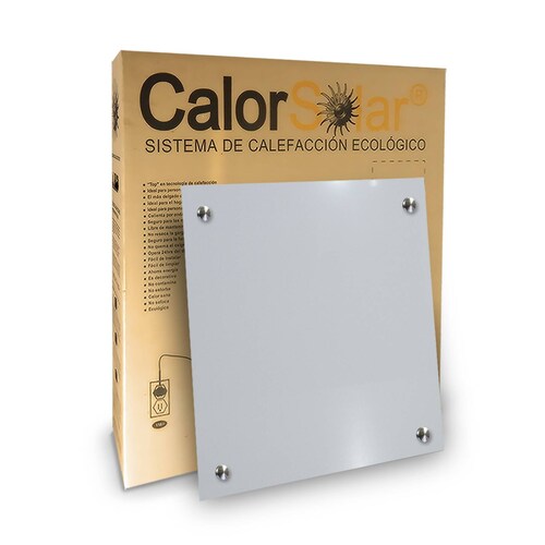 Calefactor de Panel infrarrojo en Aluminio para Techo, Ontario Wave White Cloud de 450W 59x59cm, Mod: 381CaSol-TB