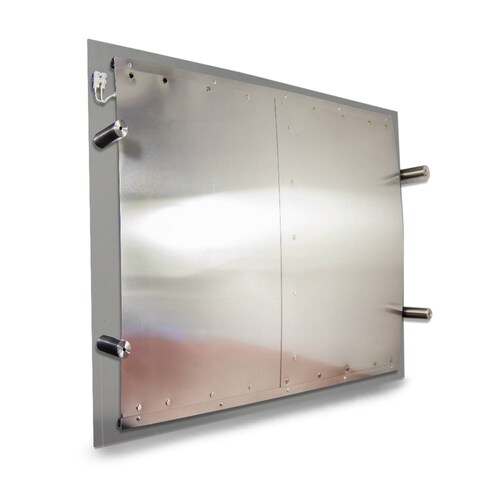 Calefactor de Panel infrarrojo en Aluminio para Techo, Ontario Wave White Cloud de 450W 59x59cm, Mod: 381CaSol-TB