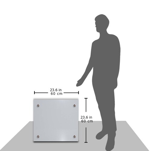 Calefactor de Panel infrarrojo en Aluminio para Techo, Ontario Wave White Cloud de 450W 59x59cm, Mod: 381CaSol-TB