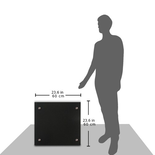 Calefactor de Panel infrarrojo en Aluminio para Techo, Ontario Wave Black Cloud de 450W 59x59cm, Mod: 381CaSol-TN