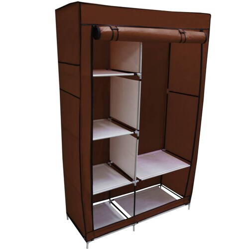 Closet Organizador Ropa Armario Zapatera Entrepaños Cafe