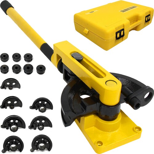 Dobladora de Tubo Industrial 3/8 a 1 Pulgada 14 Accesorios Dobladora Manual Acero Gutstark