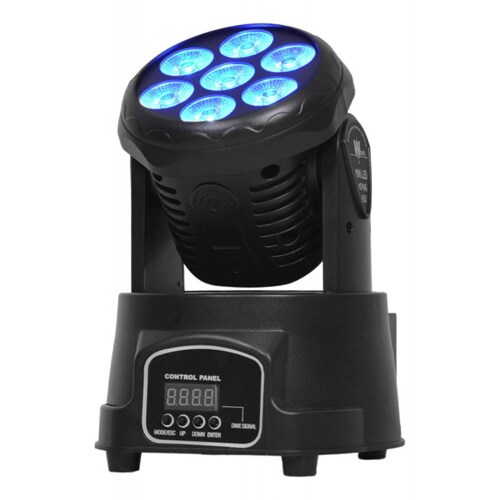 Cabeza Movil Robotica 7 Leds 2 Piezas Giratorio Luces Fiesta