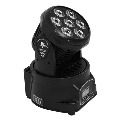 Cabeza Movil Robotica 7 Leds 2 Piezas Giratorio Luces Fiesta
