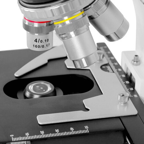 Microscopio Acromatico Binocular Camara 10x-100x Profesional