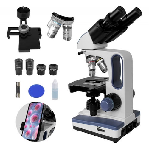 Microscopio Binocular Acromatico 10x-100x Profesional
