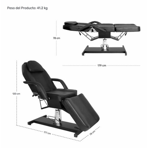 Silla Faciales Cama Camilla Sillón Spa Masaje Hidráulica 