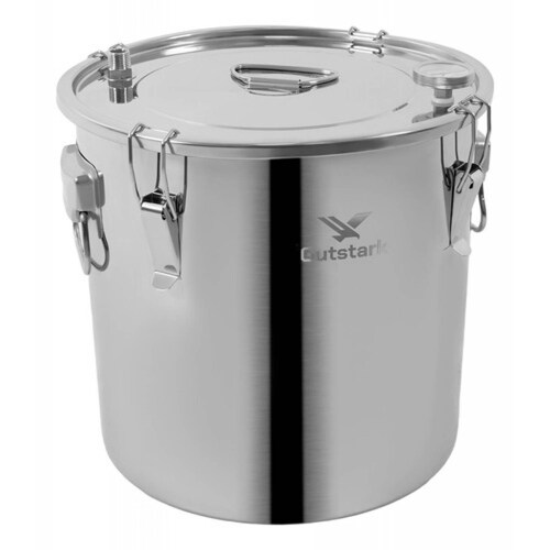 Destilador Agua Alcohol 8gal Acero Inoxidable Termometro 30l