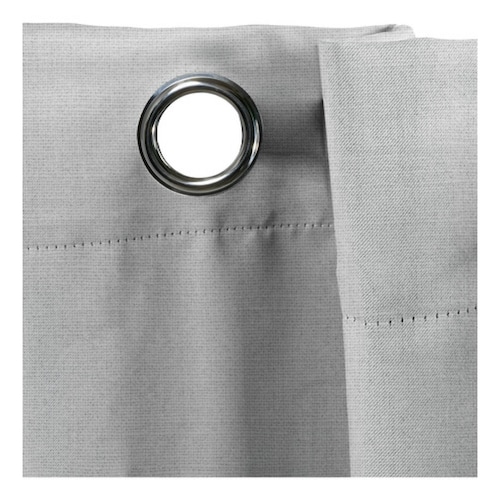 Cortinas Blackout Largas Tejida Hogar 275x216cm 2 Piezas Natural