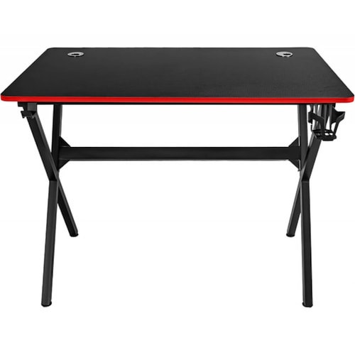 Escritorio Gamer Acero Mesa Mdf Portavasos Soporte Audifonos
