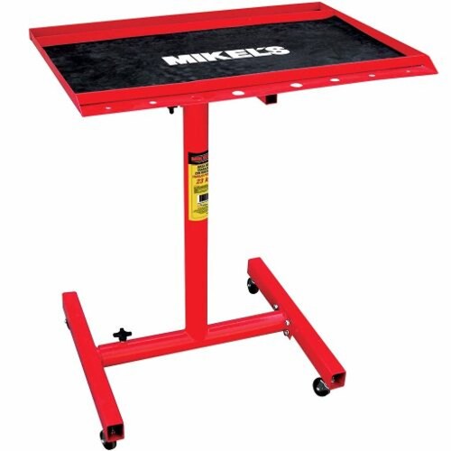 Mesa De Trabajo Con Ruedas Y Charola Mikels Altura Ajustable