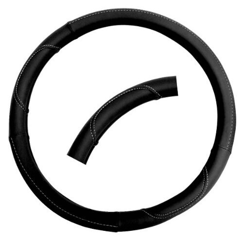 Cubrevolante Universal  Piel Color Negro Funda Cubre Volante