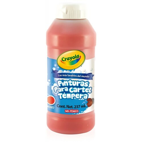 Pintura  Color Rojo 237 Tempera Ml Crayola