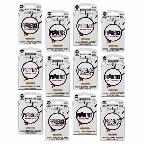 Kit Pack 36 Condones Retardante Preservativos