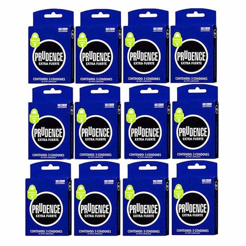 Pack Kit 36 Condones Extra Fuerte Preservativos