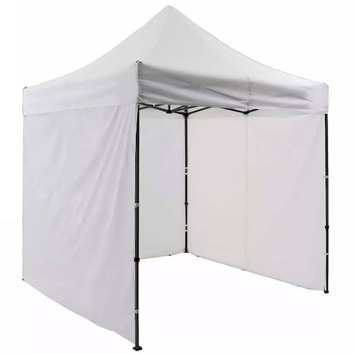 Carpa 2x2 Toldo Paredes Blanca Plegable Impermeable Lona Jardin Exterior