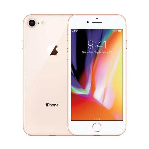 APPLE IPHONE 8 2GB 64GB DORADO REACONDICIONADO + 2 ANKER PROTECTOR SCREEN GLASS PARA IPHONE GRADO A 