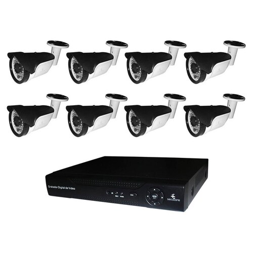 Kit Cctv 2 Megapixeles 8 Camaras Ip Nvr Alta Resolucion