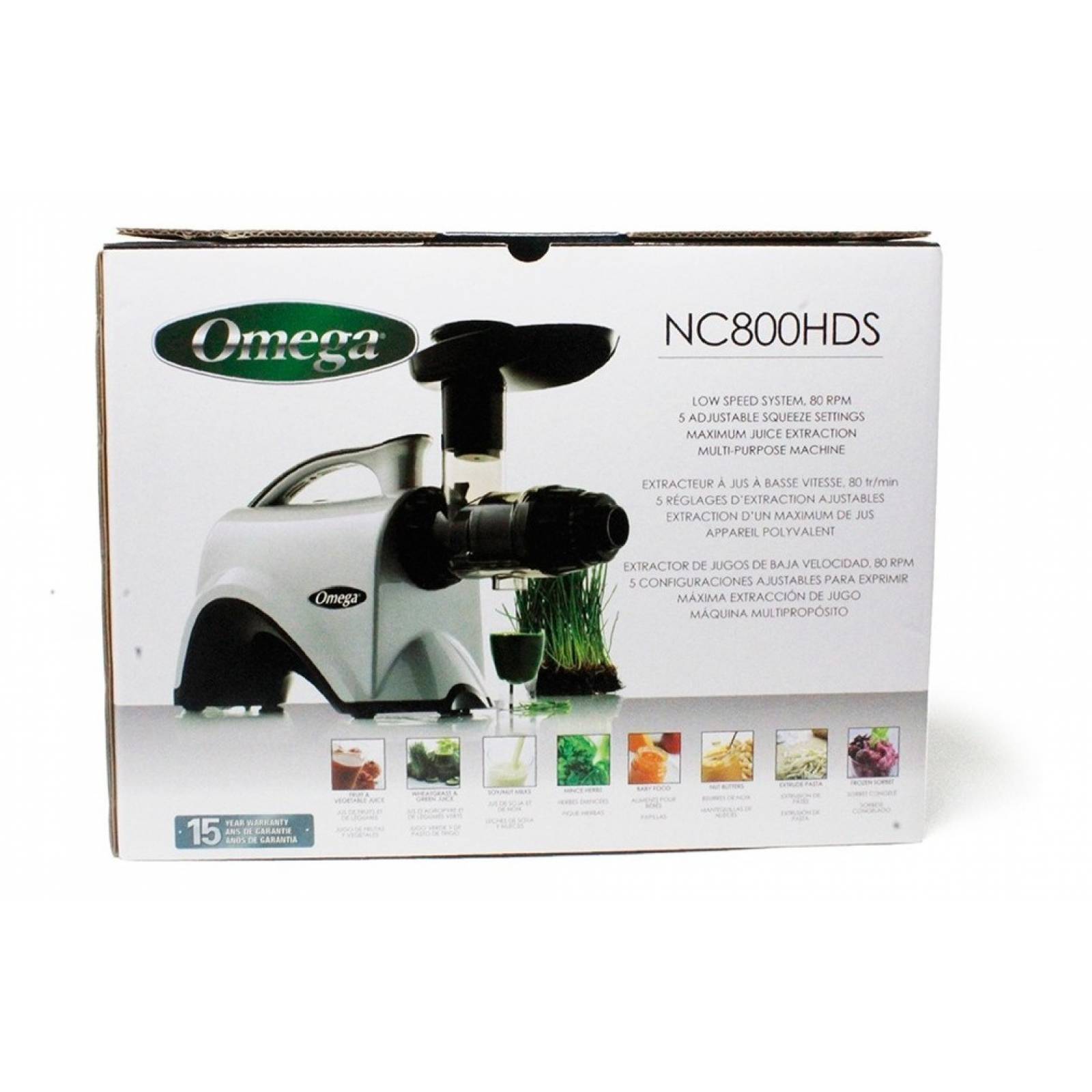 Extractor De Jugo Centro Nutricion Prensa Fria Omega Nc800