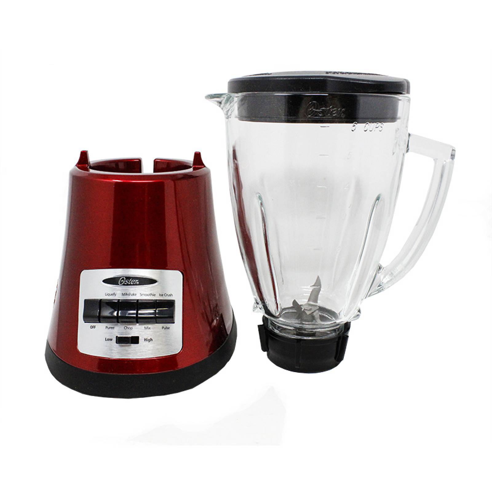 Licuadora Monterrey 8 Velocidades Vaso de Vidrio Roja Metalica Oster Blstmg mr