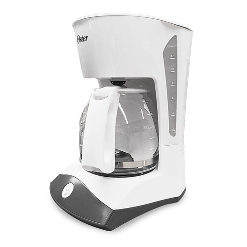 Cafetera De 12 Tazas Básica con Filtro Permanente Blanca Oster Bvstdcsk12