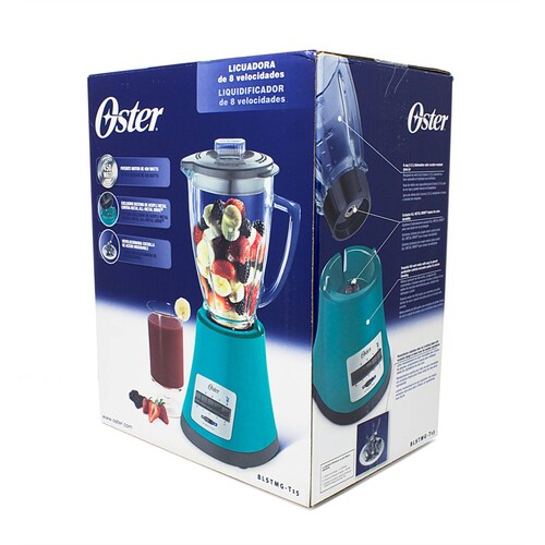 Licuadora 8 Velocidades Vaso de Vidrio Monterrey Aqua Oster Blstmg t15 013