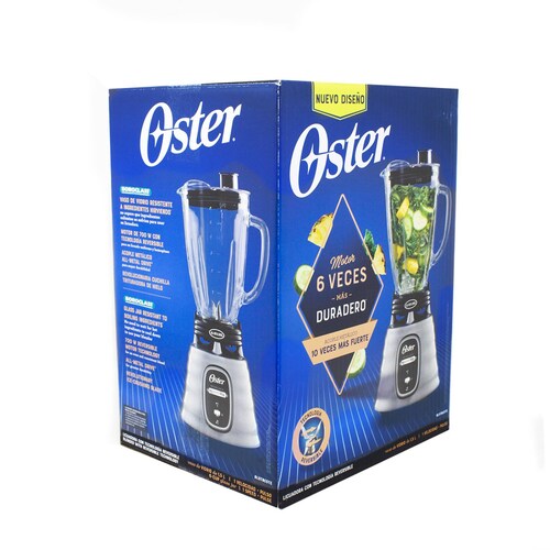 Licuadora 1 Velocidad + Reversible Acero Inoxidable con Negro Oster BLSTBESTE.
