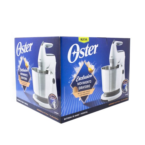 Batidora de Mano Y Pedestal 6 Vel Blanca Oster FPSTHS3612.