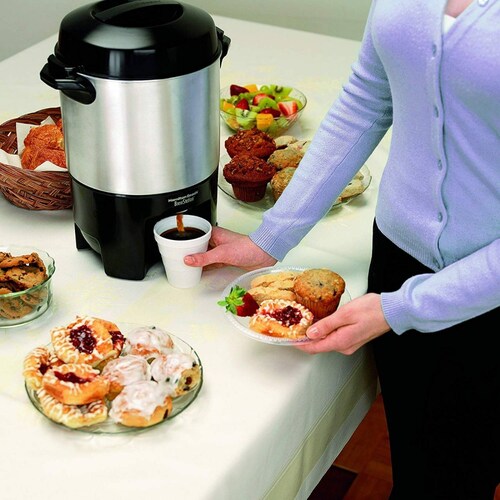 Cafetera Percoladora 40 Tazas Aluminio Hamilton Beach 40540