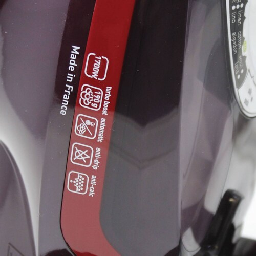 Plancha de Vapor Suela Durilium Turbo Pro Roja FV5611X0