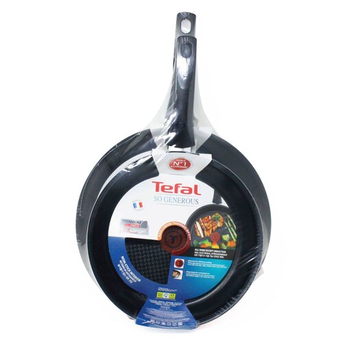 Juego de Sartenes 26/30 cm Titanium Force Rojo So Generous T FAL C3710512M.